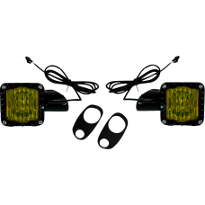 Custom Dynamics LED Turn Signals - Black -Yellow Lens - Road Glide - 2020-2215  SD-RG-FT-YB