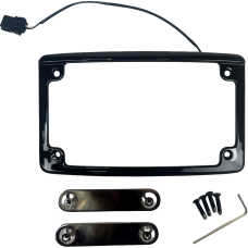 Custom Dynamics Lighted License Plate Frame - Black - 2030-2348  LPF-RAD-23CVO-B