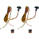 Custom Dynamics Micro Turn Signals - Dual - Amber/Red- Black - 2020-2193  CD-MICRO-AR2-B