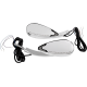 Custom Dynamics Mirrors - Side View - with LED Turn Signals - Chrome - Pair - 0640-1760  CD-MIR-PLUG-C