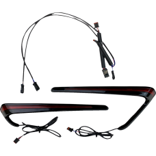 Custom Dynamics Saddlebag Lights - LED - Red Lens - 2040-3197  CD-LRST-BAG-RB