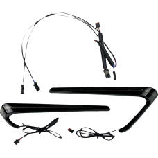 Custom Dynamics Saddlebag Lights - LED - Smoke Lens - 2040-3198  CD-LRST-BAG-SB