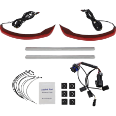 Custom Dynamics Saddlebag Lights - Low Profile - Red Lens - Indian - 2040-3201  CD-IND-SPR-V2-R