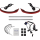 Custom Dynamics Saddlebag Lights - Low Profile - Red Lens - Indian - 2040-3201  CD-IND-SPR-V2-R