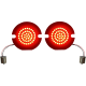 Custom Dynamics Turn Signal Insert - LED - Red - Flat - 2020-2159  GEN-4-R-1156-T