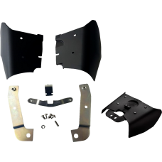 Drag Specialties Air Deflector - Frame Mounted - Softail - 0504-0430 Frame Mounted Heat Deflectors