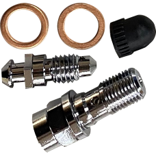 Drag Specialties Bleeder & Caliper Banjo Bolt Kit - 1702-0708 Bleeder