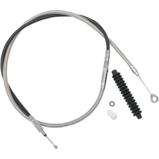 Drag Specialties High-Efficiency Braided Stainless Steel Clutch Cable - 0652-3218 High-Efficiency Braided Stainless Steel Clutch Cable
