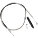 Drag Specialties High-Efficiency Braided Stainless Steel Clutch Cable - 0652-3218 High-Efficiency Braided Stainless Steel Clutch Cable