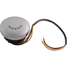 Drag Specialties LED Fuel Gauge - Chrome - 2212-0886 LED Fuel Gauge
