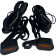 Drag Specialties Marker Lights - Black - Amber Lens - '04-'13 XL - 2040-3056 LED Handlebar Marker Lights