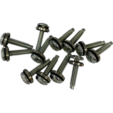 Drag Specialties Mounting Kit - Fuel Pump Top Plate - Torx - Button-Head with Seal Washer - 3/4" - 12 Pack - 2401-1600 Screw Mount Kit