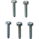 Drag Specialties Mounting Kit - Fuel Pump Top Plate - Torx - Sems Pan Head with Flat Washer - 7/8" - 5 Pack - 2401-1601 Screw Mount Kit