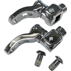 Drag Specialties Passenger Peg Mount - Adjustable - Chrome - 1620-2476 Passenger Peg Mount