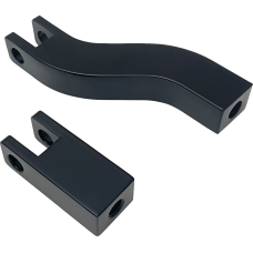 Drag Specialties Passenger Peg Mount - Footpeg Supports - Black - FXD - 1620-2507 Passenger Footpeg Mount Kits