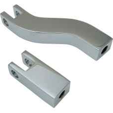 Drag Specialties Passenger Peg Mount - Footpeg Supports - Chrome - FXD - 1620-2506 Passenger Footpeg Mount Kits