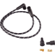 Drag Specialties Plug Wires - Braided - Black/White - 2104-0399 Universal Braided Spark Plug Wires