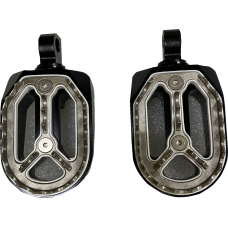 Drag Specialties Qualifier Foot Pegs - Black - HD - 1620-2485 Qualifier Footpegs