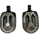 Drag Specialties Qualifier Foot Pegs - Black - HD - 1620-2485 Qualifier Footpegs