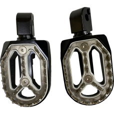 Drag Specialties Qualifier Foot Pegs - Black - Passenger - 1620-2483 Qualifier Footpegs
