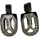 Drag Specialties Qualifier Foot Pegs - Black - Passenger - 1620-2483 Qualifier Footpegs