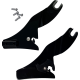 Drag Specialties Quick Release Side Plates - Black - 1504-0134 Quick Release Side Plates