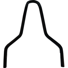 Drag Specialties Round Sissy Bar - Black - 11"H - 1501-0778 Round Sissy Bar