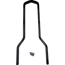 Drag Specialties Round Sissy Bar - Black - 14.75"H x 8.75"W - 1501-0767 Round Sissy Bar