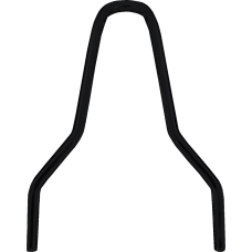 Drag Specialties Round Sissy Bar - Black - 9.88"H - 1501-0777 Round Sissy Bar