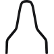 Drag Specialties Round Sissy Bar - Black - 9.88"H - 1501-0777 Round Sissy Bar