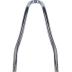 Drag Specialties Round Tapered Sissy Bar - Black - 13"H x 6.69"W - 1501-0784 Round Sissy Bar