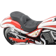 Drag Specialties Seats Low Profile Seat - Driver's Backrest - Pillow - Jackpot - 0810-1577 Ez Glide II™ Backrest Compatible Low-Profile Leather Touring Seat