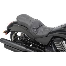 Drag Specialties Seats Low Profile Seat - Driver's Backrest - Pillow - Vegas - 0810-1607 Ez Glide II™ Backrest Compatible Low-Profile Leather Touring Seat