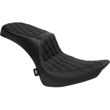 Drag Specialties Seats Performance Predator 2-Up Seat - Vinyl - Double Diamond - Black Thread - FL '00-'17 - 0802-1641 Performance Predator 2-Up Seat