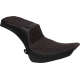 Drag Specialties Seats Performance Predator 2-Up Seat - Vinyl - Double Diamond - Red Thread - FL '00-'17 - 0802-1643 Performance Predator 2-Up Seat