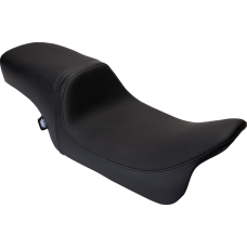 Drag Specialties Seats Predator 2-Up Seat - Vinyl - Black - Smooth - w/o Backrest - FLH '08-'23 - 0801-1487 Performance Predator 2-Up Seat