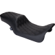 Drag Specialties Seats Predator 2-Up Seat - Vinyl - Double Diamond Black Stitch - w/o Backrest - FLH '08-'23 - 0801-1490 Performance Predator 2-Up Seat