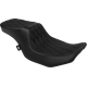 Drag Specialties Seats Predator 2-Up Seat - Vinyl - Double Diamond Black Stitch - w/o Backrest - FLTR/FLHX '23-'24 - 0801-1948 Performance Predator 2-Up Seat