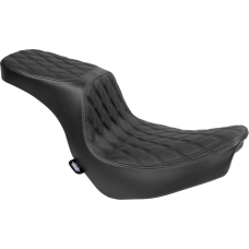 Drag Specialties Seats Predator 2-Up Seat - Vinyl - Double Diamond - Black Stitching - FLSB/FXLRS '18-'24 - 0802-1635 Performance Predator 2-Up Seat