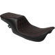 Drag Specialties Seats Predator 2-Up Seat - Vinyl - Double Diamond - Red Stitching - w/o Backrest - FL '97-'07 - 0801-1998 Performance Predator 2-Up Seat