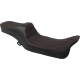 Drag Specialties Seats Predator III Seat - Extended Reach - Double Diamnd - Red Stitching - FLH/FLT '08-'24 - 0801-1925 Extended Reach Predator III Seat