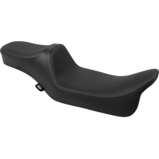 Drag Specialties Seats Predator III Seat - Extended Reach - Smooth - Black Solar Leather - FLH/FLT '08-'24 - 0801-1926 Extended Reach Predator III Seat
