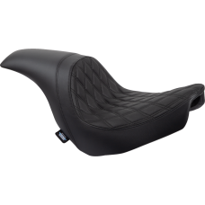 Drag Specialties Seats Predator Seat - Double Diamond w/ Black Sitching - Vinyl - FLSB/FXLR '18-'23 - 0802-1517 Predator Seat