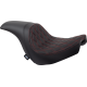 Drag Specialties Seats Predator Seat - Double Diamond w/ Red Sitching - Vinyl - FLSB/FXLR '18-'23 - 0802-1519 Predator Seat