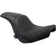 Drag Specialties Seats Predator Seat - Double Diamond w/ Silver Sitching - Vinyl - FLSB/FXLR '18-'23 - 0802-1518 Predator Seat
