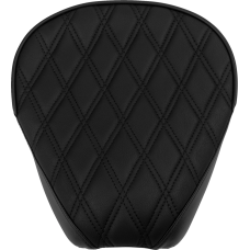 Drag Specialties Seats Rear Solo Seat - Wide - Double Diamond - Black Stitch - FL '97-'23 - 0801-1953 Rear Solo Seat