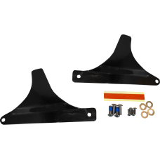 Drag Specialties Side Plates - Black - 1504-0114 Sissy Bar Side Plates