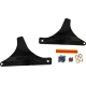 Drag Specialties Side Plates - Black - 1504-0114 Sissy Bar Side Plates