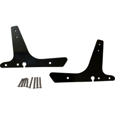 Drag Specialties Side Plates - Black - 1504-0118 Sissy Bar Side Plates