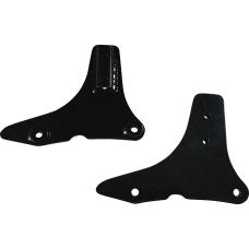 Drag Specialties Side Plates - Black - 1504-0124 Sissy Bar Side Plates